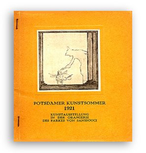 Katalog: Potsdamer Kunstsommer 1921 — Kunstausstellung in der Orangerie des Parkes von Sanssouci